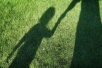 Child and adult shadow