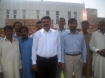 Christian representatives from Mehrabadi outside the DCO office Islamabad Pakistan