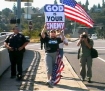 Westboro Baptist Church at a protest in Hood River, Oregon.