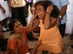 Tamil girl crying during Sri Lanka civil war