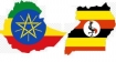 Ethiopia and Uganda are east African countries.