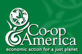 logo: Co-op America economic action for a just planet