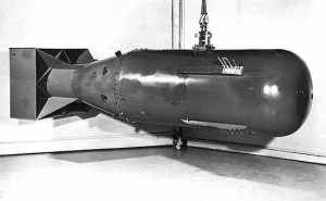 One of the bombs dropped on Japan