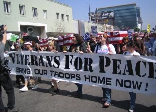 Veterans for Peace march