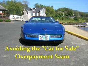 Avoiding the Car For Sale overpayment scam Photo By: Tim King