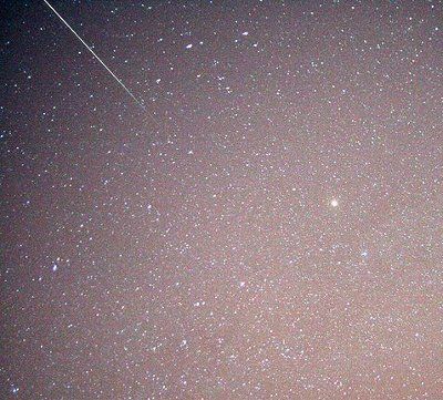 Geminid meteor from San Francisco 2007