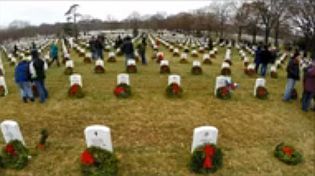 Wreaths at Arlington National Cemetery