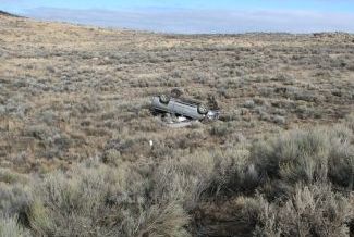 fatal crash scene on Highway 395 in Oregon 12-18-09