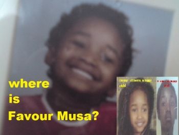 Favour Musa is missing in British custody; officials will not share her location with her natural family.