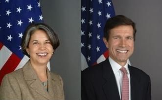 Under Secretary of State for Civilian Security, Democracy, and Human Rights Maria Otero and Assistant Secretary of State for South and Central Asian Affairs Robert O. Blake, Jr.