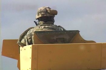 HUMVEE gunner in Afghanistan