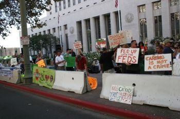 Previous rally in LA for Charles Lynch