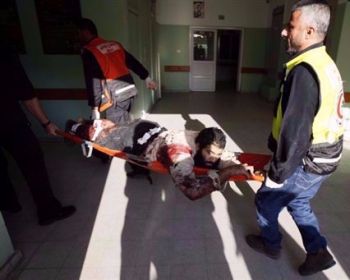 Injured residents of Gaza