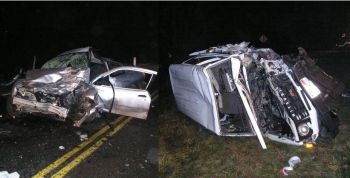 Fatal crash near Ranier, Oregon 1-9-09