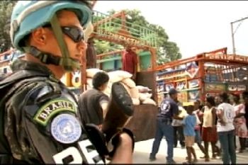 UN soldier in Haiti