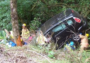 Crash near Green Acres, Oregon 7-11-09