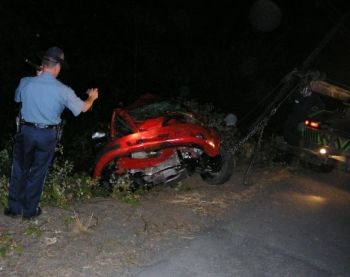 Crash scene at fatal Mcminnville, Oregon 6107