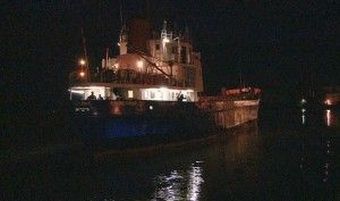 The MV Rachel Corrie after departing for Gaza