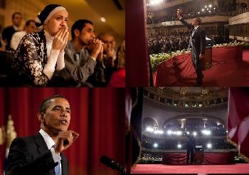 President Obama speaking in Cairo