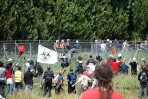 Belgian Field Liberation Movement peaceful protest 