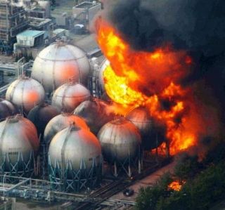 Japan reactor burns