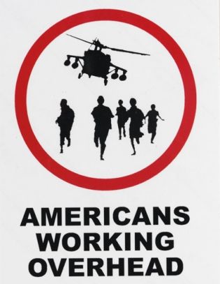 Americans working overhead