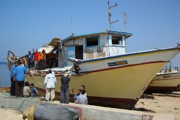 Gaza fishing boat