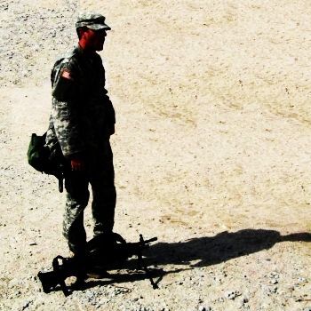 Image of U.S. soldier in Kuwait by Tim King