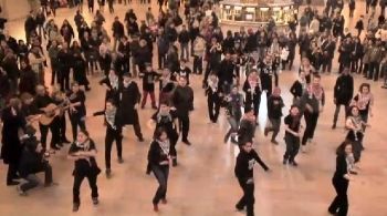 BDS 'flash mob' in New York