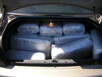 171 pounds of marijuana found by OSP in trunk, Pendleton, Ore., 5907