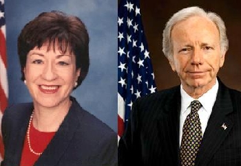 Susan Collins and Joe Lieberman