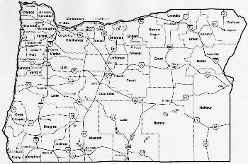 Map of Oregon