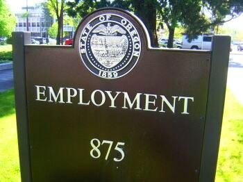 Oregon Employment Division sign