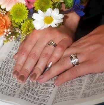 Wedding ring hands