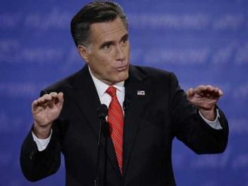 Mitt Romney during the recent Presidential Debate