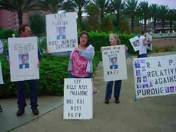 Demostration against Purdue Pharmaceuticals