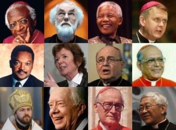 Religious leaders who signed open letter calling all to join the civil rights struggle in the Middle east and ultimately, peace.
