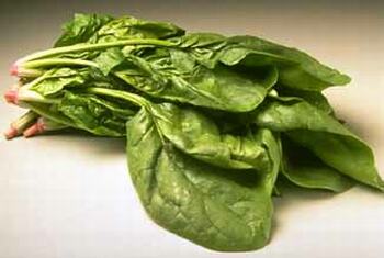 Uncooked spinach