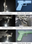 Guns real and fake