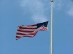 flag at half mast