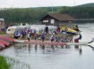 Dragon Boats entering river