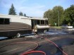 Motor home fire in Salem, Oregon