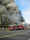Fire at furniture store