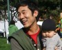 James Kim and daughters