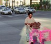 Homeless person in Las Vegas, Nevada